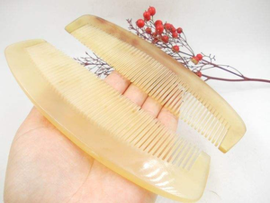 ANOTHER Peigne unique en corne de buffle pour cheveux, peigne en corne naturelle colorée de qualité supérieure pour extensions capillaires - Product Image 2