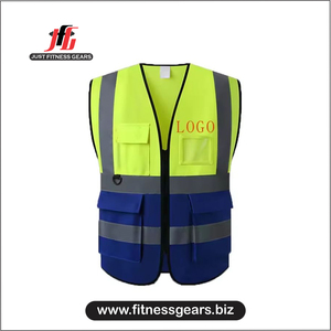 Gilet de sécurité de travail décontracté pour homme, à capuche, réfléchissant, haute visibilité, écologique, multi-poches, pour l'hiver - Product Image 3