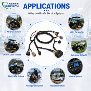 Faisceau de câblage ATV personnalisé, tube ondulé, connecteur multi-étanche, câble électrique pour véhicule tout-terrain - Product Image 2
