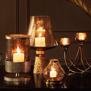 Aluminum Candlestick Holder <b>Set</b> Modern Home Decor Waterproof Tabletop Centerpiece - Product Image 2
