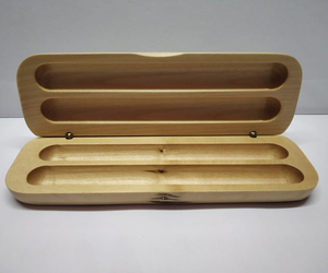 Best Quality Wood Pencil Platter Business Office <b>Gifts</b> Natural Wood Pen <b>Box</b> Wooden Pen Case With Black Pen Portable Storage <b>Box</b> - Product Image 5