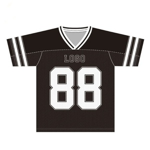 Camiseta Deportiva Unisex Gris con Cuello en V, Manga Corta, Malla Sublimada, para Fútbol Americano y Fútbol, Absorbe la Humedad, Transpirable, 100% Poliéster - Product Image 6