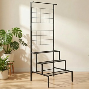 Large Metal Anti-Rust Plant <b>Stand</b> for Outdoor Balcony and Desktop Use Asian Style Pre-Assembled Heavy <b>Weight</b> Planter <b>Stand</b> - Product Image 1