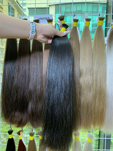 ผมต่อแบบพรีเมียม 400 กรัม ราคาขายส่ง ผมแท้เวียดนามทุกสี ยาว 60 ซม. - Product Image 1