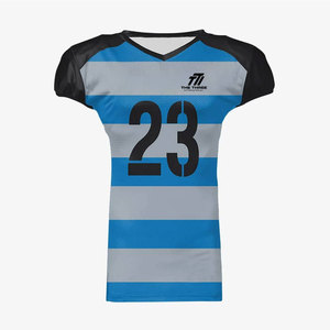 Uniforme Deportivo de Fútbol Americano con el Mejor Diseño, Jersey Corto con Logotipo Personalizado, Ligero, Transpirable y que Absorbe la Humedad, Unisex - Product Image 1