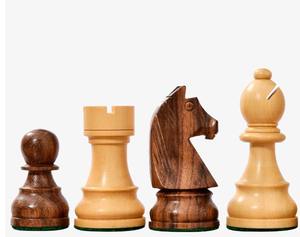 Piezas de Ajedrez de la Serie Tournament Inspiradas en el Gambito de la Reina, Madera de Sheesham, Rey de 3.75 Pulgadas, al Mejor Precio - Product Image 5