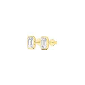 Élégantes boucles d'oreilles en or blanc 18 carats avec émeraudes et diamants de laboratoire 2,50 CTW, bijoux cadeau pour femme, déclaration de mode nuptiale - Product Image 6
