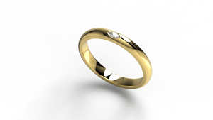 Luxury 18K Gold Marquise Cut Diamond Wedding Band Flush Set Band Minimalist Wedding <b>Ring</b> <b>Stacking</b> <b>Ring</b> Anniversary Gift Unisex - Product Image 2