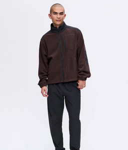 Sweat-shirt noir coupe oversize à col zippé 1/4, style uni, épaules tombantes, coupe ample, coupe-vent pour homme – Collection Automne Hiver – Offre Spéciale - Product Image 5