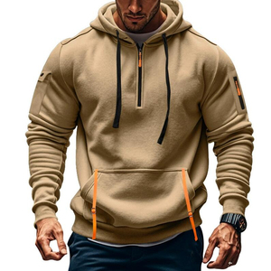 Sweat-shirt à capuche en polaire fin pour homme, vente en gros - Pull multi-poches tendance pour le sport et les loisirs - Product Image 4