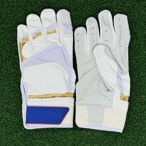 <b>Full</b> Finger Polyester/Cotton Safety Sports Gloves Blue Red White Hook and Loop Closure Non <b>Slip</b> Waterproof Unisex All Seasons - Product Image 1