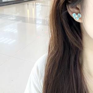 Blue Freshwater <b>Pearl</b> <b>Earrings</b> High-End Exquisite Sterling Silver Elegant Butterfly Design with Explosive Luxury Feeling - Product Image 4