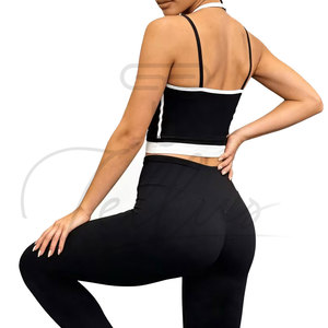 Women Yoga Set Workout Fitness Gym Wear Yoga Set Gym Clothing Sleeveless Yoga Set For Women - Product Image 4