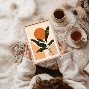 Cadre photo en bois minimaliste, rectangulaire vertical, impression numérique couleur, écologique, à poser sur table ou à accrocher au mur, décoration intérieure, fait main - Product Image 5
