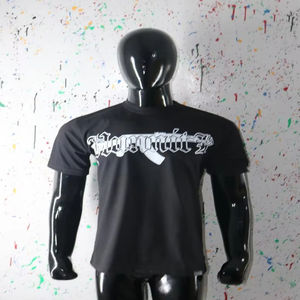 Camiseta negra serigrafiada 100% algodón 250 GSM con impresión de logotipo personalizado para hombre, tallas estándar americanas, envío DDP. - Product Image 1