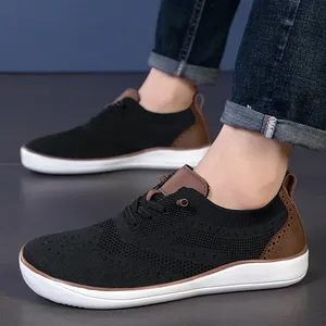 Chaussures de sport et décontractées à bout large, chaussures à empeigne large pour pieds larges, chaussures à calcançon large pour pieds volumineux, chaussures de marche en maille - Product Image 4