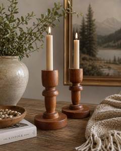 Exclusive Wooden Candle Holder Premium Handmade Accent For Elegant Home Decor And Memorable Occasions - Product Image 5