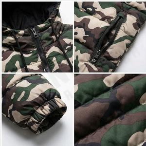 Veste matelassée chaude d'hiver de style High Street pour hommes, nouveau bombardier matelassé à capuche avec col montant et rembourrage à bulles, tailles S-2xl - Product Image 4