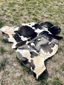 Genuine Salt & Pepper Cowhide Rug, Speckled Brazilian Cow Hide Rug Cow Skin Leather Hide Rugs in Natural Cow Skin Cowhide - Product Image 4