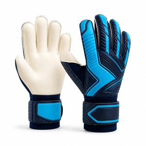 Gants de gardien de but en cuir de haute qualité, personnalisés avec logo imprimé, pour sports de plein air, avec design et emballage uniques. - Product Image 1