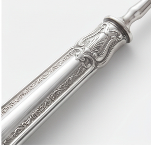 Couteau à gâteau élégant de style royal en argent, outil de découpe de gâteau durable, idéal pour une utilisation quotidienne, la pâtisserie et les repas à la maison - Product Image 2