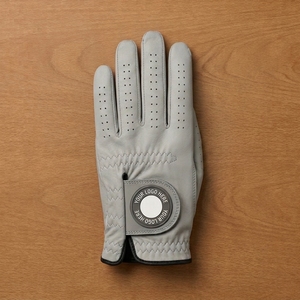 OEM Premium Cabretta Leather Golf <b>Glove</b> <b>with</b> Magnetic Ball Marker Breathable Custom Logo Soft <b>Grip</b> Private Label Service - Product Image 2