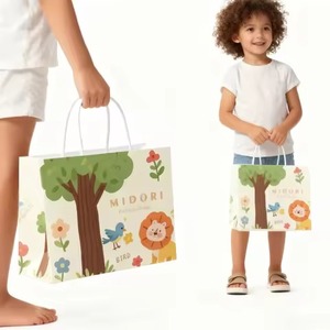 Bolsa de Papel Personalizada, Resistente, de Alta Calidad, con Película Brillante Engrosada, Impermeable y Reciclable para Tiendas de Ropa, Bolsas de Regalo con Asa y Logotipo - Product Image 2