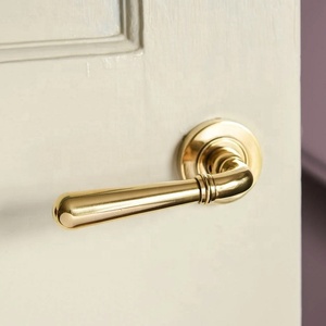 Traditional Brass Lever Handle Durable Antique Gold Kitchen Cabinet Furniture Hardware Passege Privacy <b>Lock</b> High Quality - Product Image 2