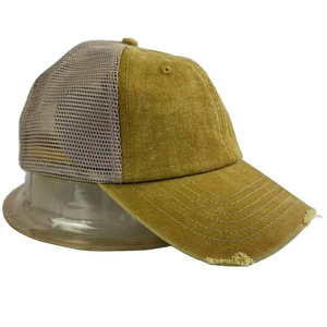 Casquette de baseball unisexe style vintage 5 panneaux avec nœud et perles, respirante et imperméable - Personnalisable, vente en gros - Product Image 2