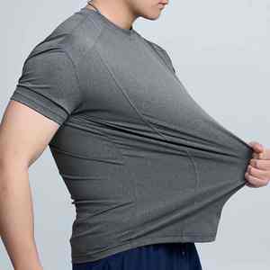 Camisetas Casuales de Algodón para Hombre, 180 GSM, Teñido Liso, Secado Rápido, Color Sólido, Textura Transpirable y Forma Duradera, Venta al Por Mayor - Product Image 3