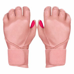Gants de frappeur de baseball de haute qualité pour la main gauche, en cuir de chèvre respirant et durable, avec fermeture auto-agrippante, personnalisables, pour l'entraînement professionnel - Product Image 6