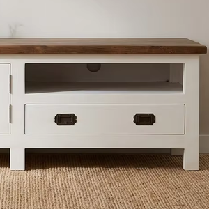 Meuble TV en teck massif écologique Katu, finition couleur scandinave moderne, meuble TV en bois pour salon, chambre et villa - Product Image 3