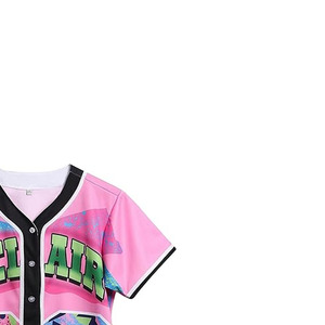 Camiseta de Béisbol Estilosa Personalizada, Estilo Urbano, Camiseta de Equipo, Absorbe la Humedad, Ropa Deportiva Premium, Producción OEM ODM - Product Image 3
