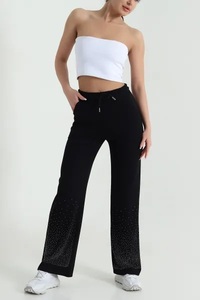 EVERGLOW Nouveau Pantalon de jogging décontracté pour femme, taille haute, respirant, élastique, en spandex, coupe large et ample, pour le sport et les activités de plein air - Product Image 4