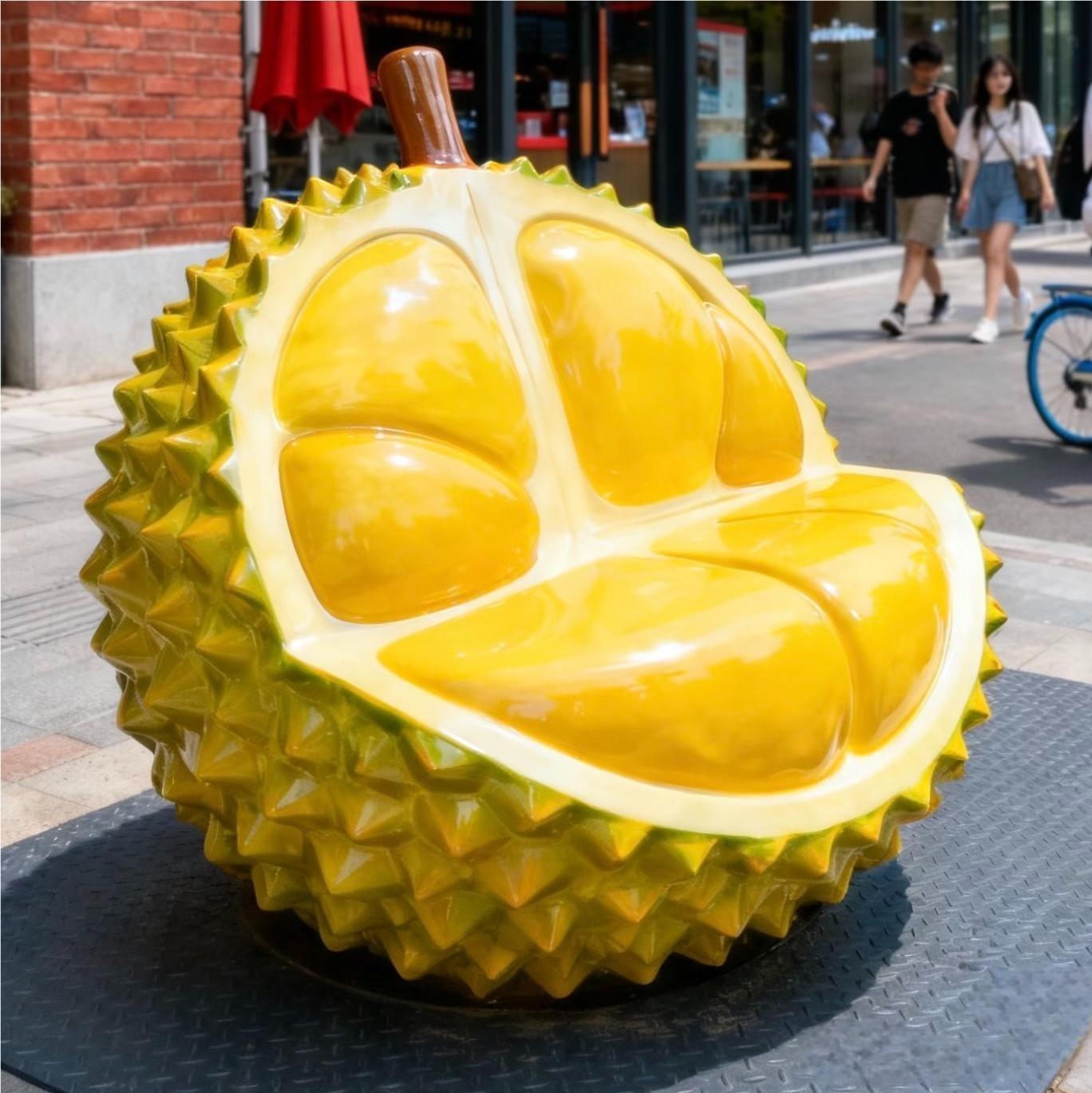 Outdoor Park Garden Decoration Sculpture Rest Area Fiberglass Benches Customization