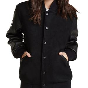 Chaqueta Varsity de Béisbol de Lana Personalizada, Talla Grande, con Servicio OEM, Bordado Chenille, Estilo Urbano, Chaqueta Universitaria de Invierno para Hombre - Product Image 5