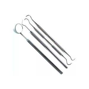 Dental Examination Standard Stainless Steel Manual Premium Class I CE Certified Instruments Set 4 PCS Reusable - Product Image 4