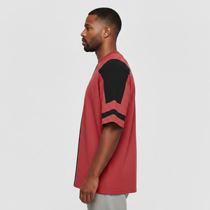 Men's Digital Printing T-<b>shirts</b> 100% Cotton 210GSM Eco-Friendly <b>Patchwork</b> Custom embroidered Logo O-Neck Loose Fit Tees - Product Image 2