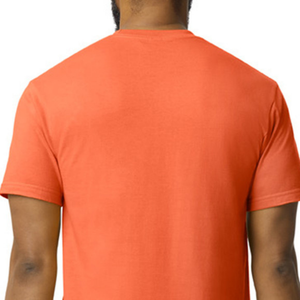 เสื้อยืดผู้ชายไซส์กลาง สีส้ม ผ้าฝ้ายพรีเมียม คอกลม แขนสั้น สวมใส่สบาย เหมาะสำหรับทุกวัน ชุดลำลอง ชุดออกกำลังกาย - Product Image 6