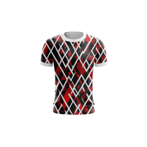 OEM Custom Sublimation <b>Polyester</b> T <b>Shirt</b> Breathable Quick Dry O Neck Athletic Performance Tee - Product Image 3