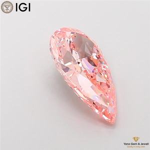 Diamant de 5,00 carats de forme poire, couleur rose vif fantaisie, clarté VVS2, cultivé en laboratoire CVD, avec certificat IGI pour centre de bijouterie - Product Image 6