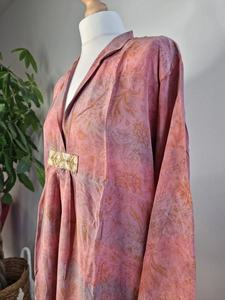 Middy <b>Dress</b> Crepe Silk Recycled Indian <b>Sari</b> Comfortable Colourful Comfy Daywear Kaftan Evening Casual <b>Dresses</b> - Product Image 3