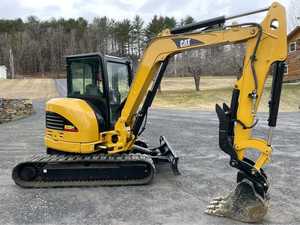 Excavadora de cadenas diésel compacta usada CAT 303 CR de 3 toneladas, excavadora hidráulica compacta para construcción y paisajismo - Product Image 2