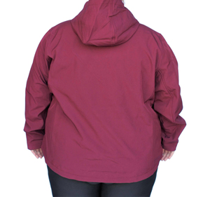 Unisex <b>Soft</b> <b>Shell</b> <b>Jacket</b> <b>Hooded</b> Zip Fly Water Resistant Regular Fit Solid Color Polyester Outdoor Wear Autumn Wholesale - Product Image 2