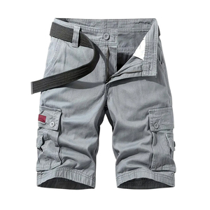 2026 In One Solid Gray Color Highest Quality OEM Service Wholesale Rate Outer Wear Soft Touch Material Men <b>Cargo</b> <b>Shorts</b> - Product Image 1