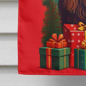 Gran poliéster Sussex Spaniel vacaciones Navidad casa bandera Multicolor porche manga poste decorativo patio Banner arte pared - Product Image 4