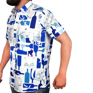 Camiseta Hawaiana para Hombre, Nueva Moda, Precio Económico OEM, Súper Calidad, Cómoda, Transpirable, Logotipo/Color Personalizado, Camisetas de Hombre en Tendencia - Product Image 4