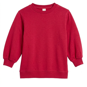 Sweat-shirt personnalisé pour femme, col rond, surdimensionné, manches longues, en molleton doux, en coton, décontracté, avec logo personnalisé - Product Image 2