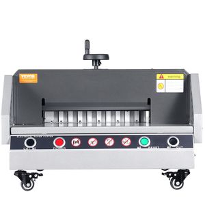 Taglierina Elettrica da Tavolo per Carta, Larghezza di Taglio 330,2 mm, Spessore di Taglio 40 mm, Macchina Tagliacarte con Controllo a Pulsante - Product Image 1