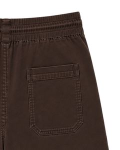 Customized Dark Brown <b>Men</b> Casual Bermuda <b>Shorts</b> Summer Drawstring Beach <b>Shorts</b> Lightweight Relaxed Fit Cotton Blend <b>Shorts</b> - Product Image 6